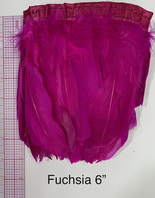Nagorie Fuchsia Feather 6"